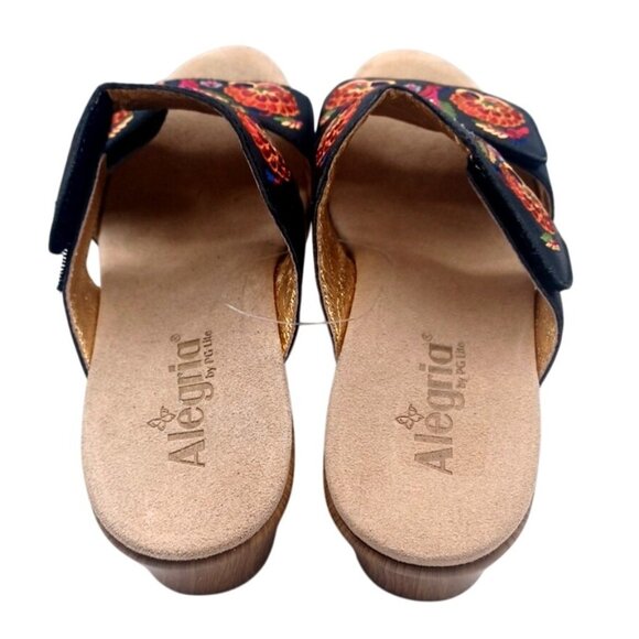 Alegria Womens Linn Blue Embroidered Floral Sandal LIN-601N Size 40 US 8-8.5 - Picture 8 of 13